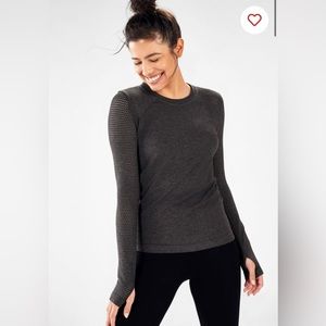 Fabletics Kathie Ruched Long Sleeve XS Top